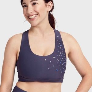 NTW Soul by Soulcycle swoop back grommet bra - M